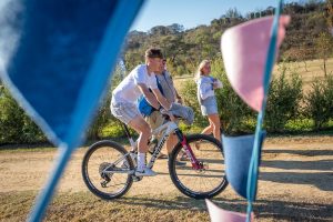 Riders at registration for the 2026 Standard Bank Berg and Bush 2-Day mountain bike race in the KwaZulu-Natal Drakensberg