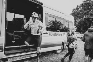 Mountain bikers tackling the course at the 2026 Standard Bank Berg and Bush Descent, Day 1, in the KwaZulu-Natal Drakensberg